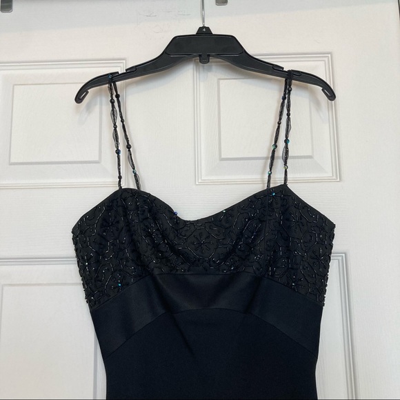 Andrea Polizzi for Rex Lester black evening gown with beading - Picture 3 of 16